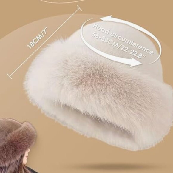 Cozy Milky Furry Winter Hat – Soft, Stylish, and Warm for Cold Weather main image 5